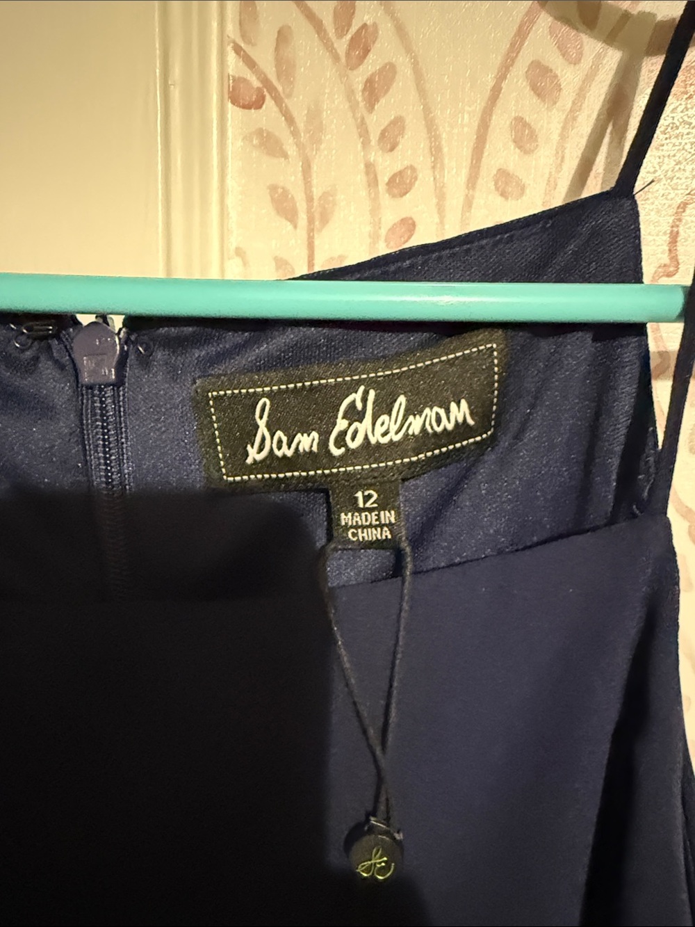 Sam Edelman Navy Halter Maxi Dress with Spaghetti Straps - Picture 5 of 6